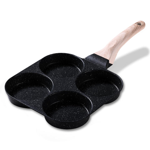 CAROTE 4-Cup granite nonstick egg pan for even cooking.