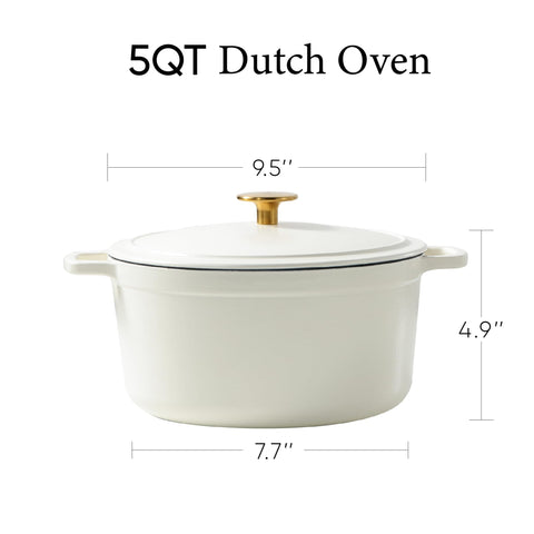 CAROTE enameled Dutch oven lid with condensation design traps flavors for richer results.