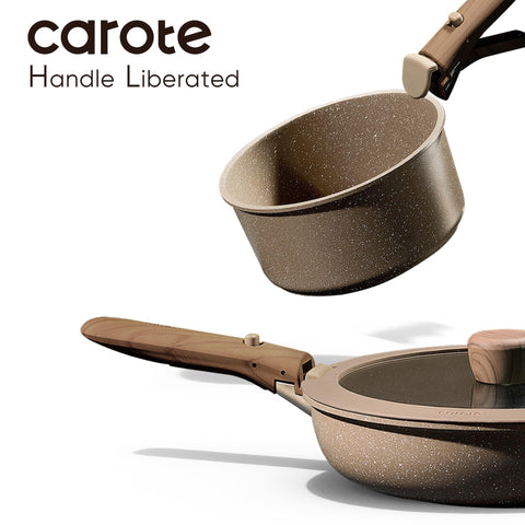 CAROTE glass lids for 8- and 10-inch pans keep progress visible