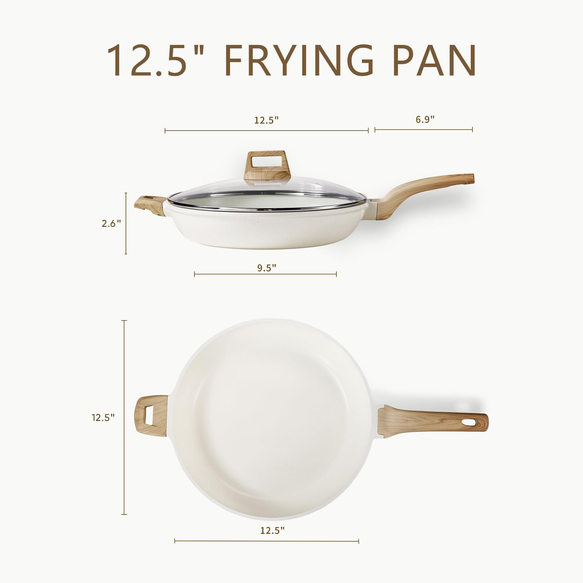 CAROTE granite nonstick coating provides easy food release for quick weeknight meals