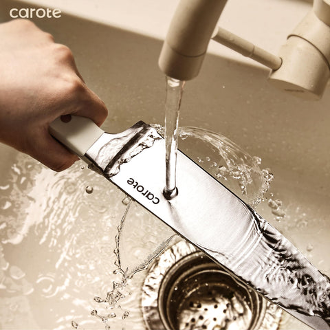 CAROTE included knives chef bread santoku utility paring and steak set for versatile prep