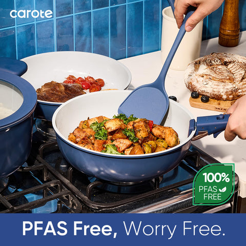 CAROTE included utensils set with turners and ladle for cooking.