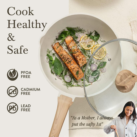 CAROTE induction-base pan delivers even heat on all stoves