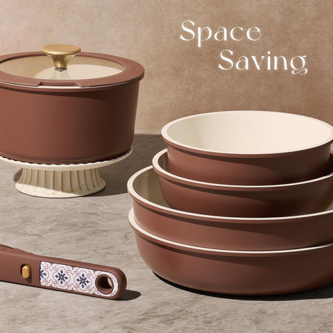 CAROTE induction-compatible pots and pans enable versatile, fast cooking