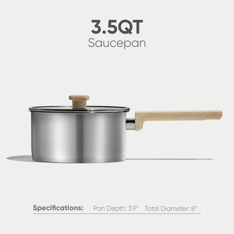 CAROTE induction-compatible pan suitable for gas, electric, and induction.