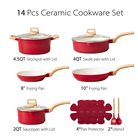 CAROTE induction-ready cookware sits securely on induction stoves.
