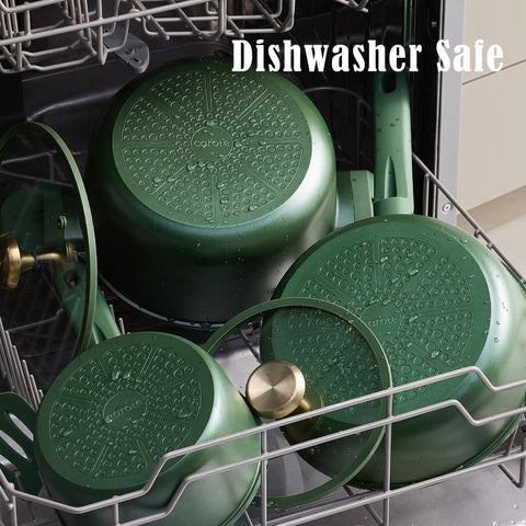 CAROTE kitchen tools and pan protectors included for versatile prep and storage