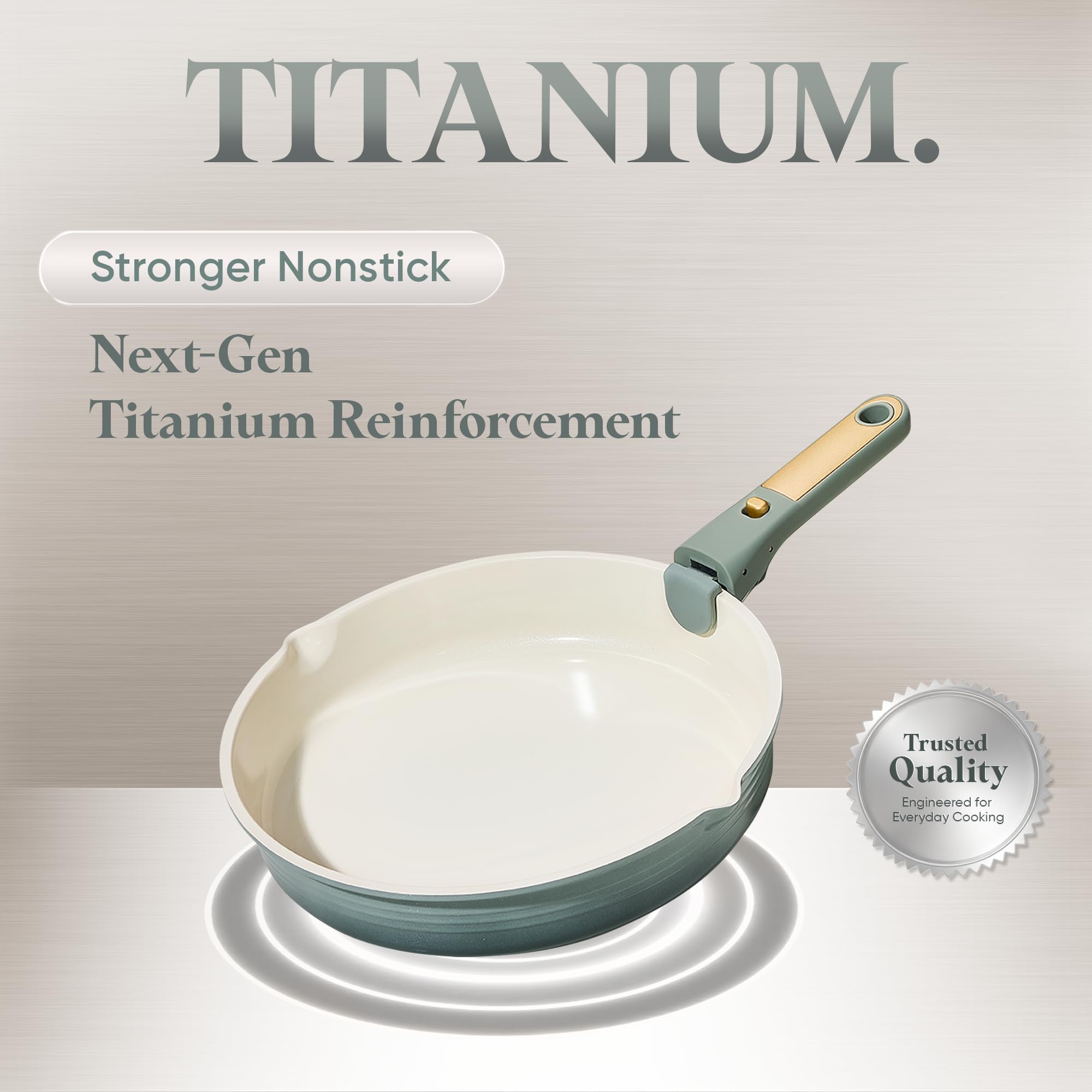 Nesting design saves cabinet space for small kitchens