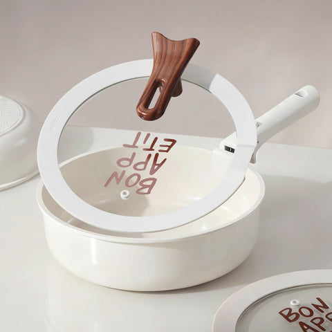 CAROTE nonstick ceramic surface promotes low-oil cooking and easy cleanup