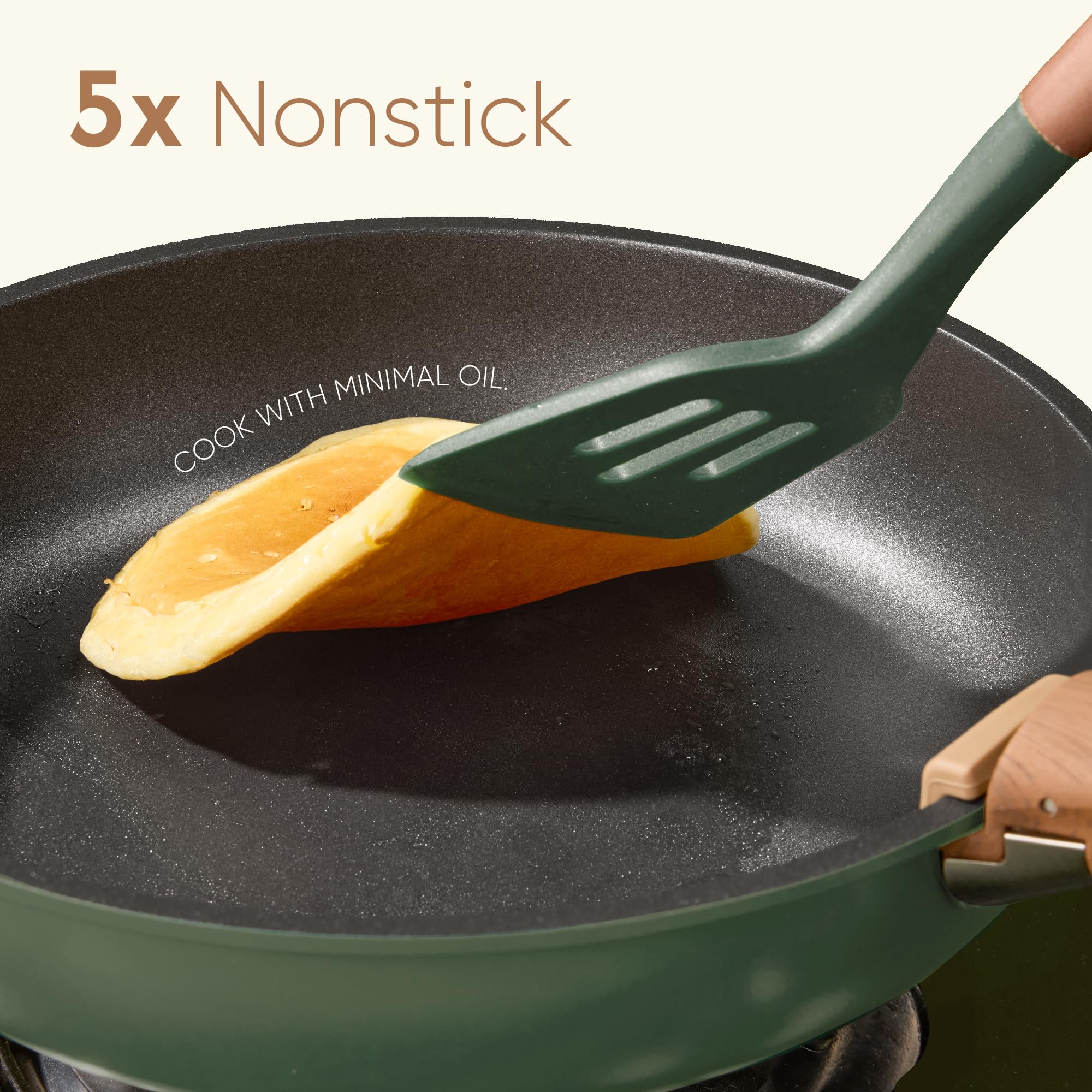 CAROTE nonstick coating delivers easy release and effortless cleanup