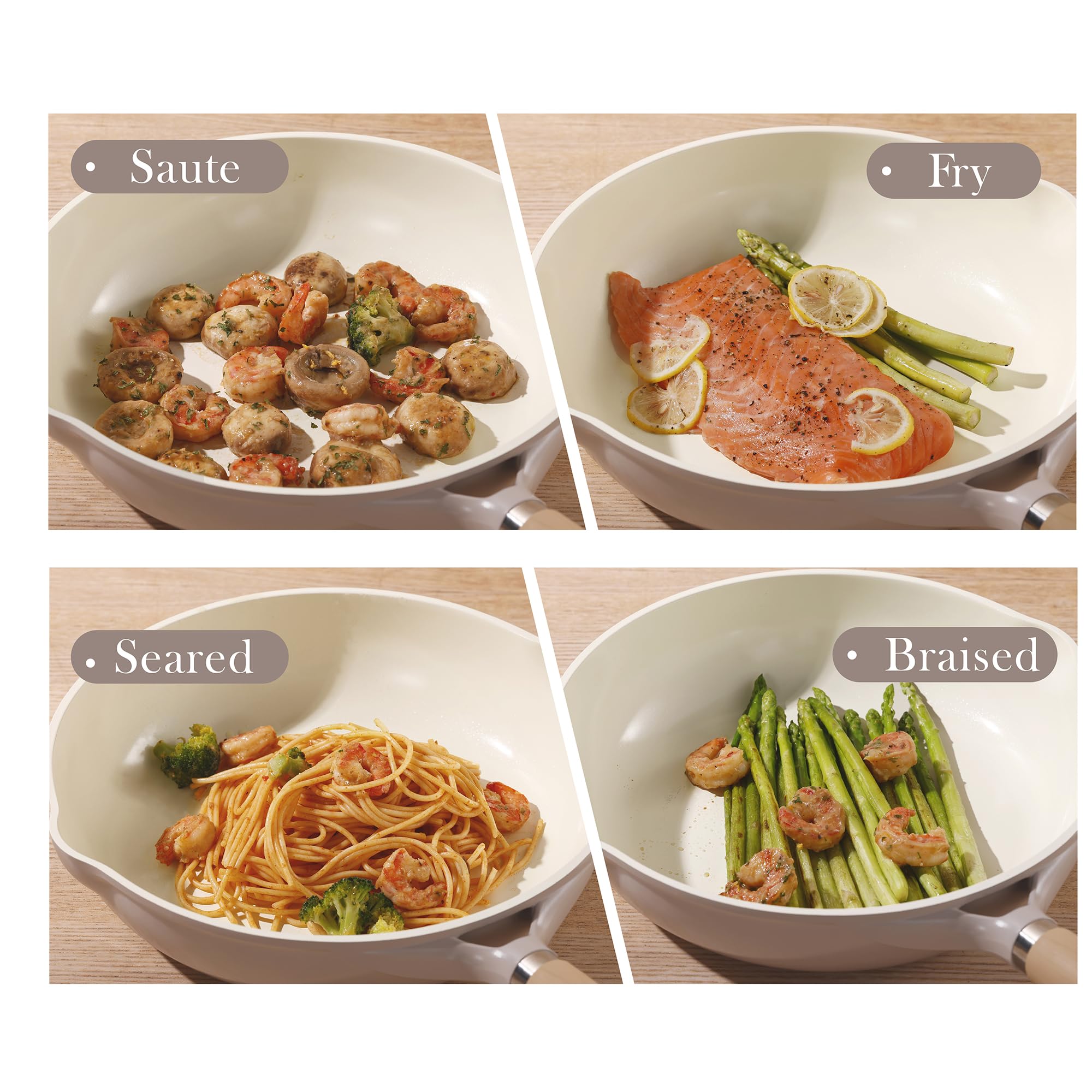 CAROTE non-toxic ceramic coating supports healthier cooking options.