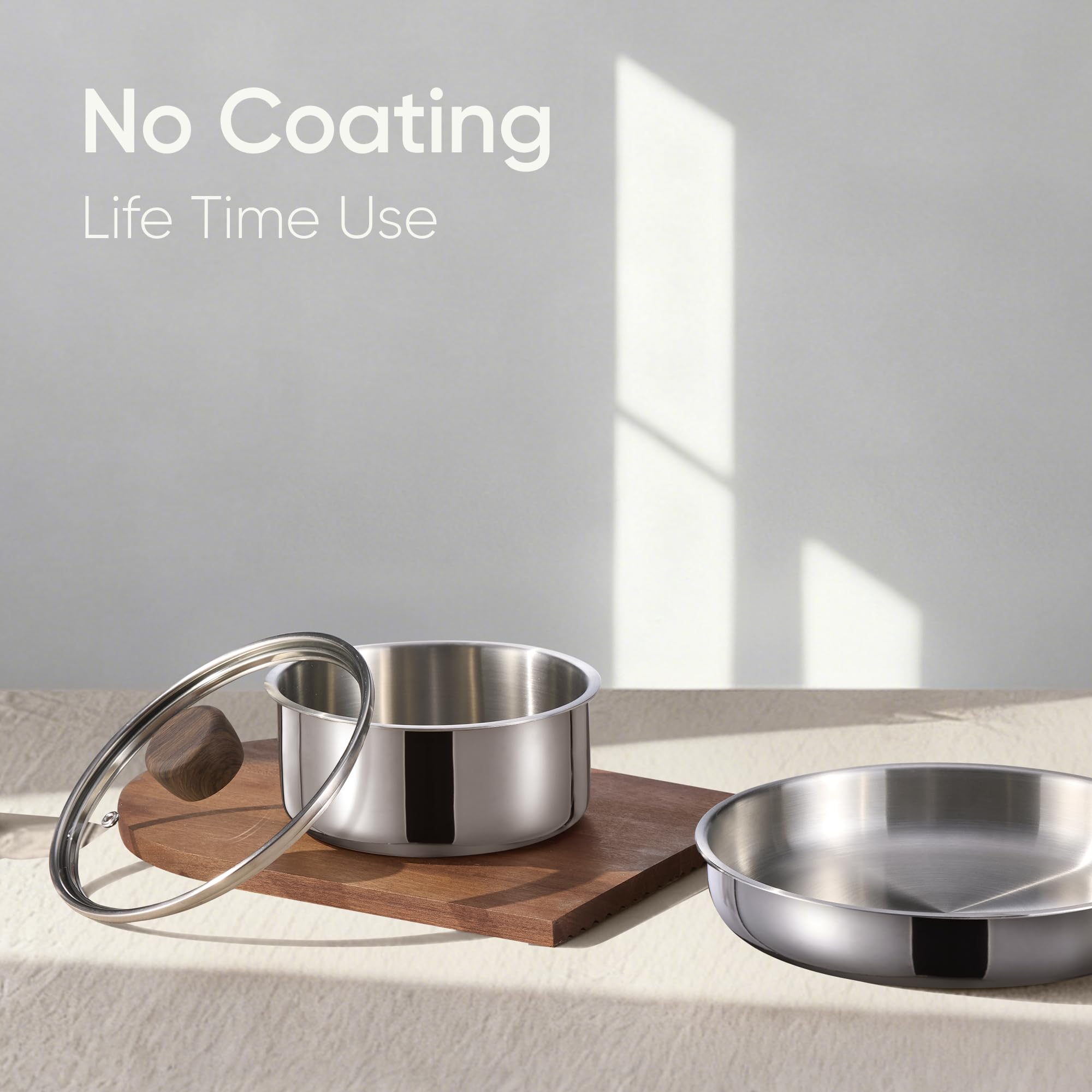 CAROTE oven-safe up to 600°F with handles removed for oven use.