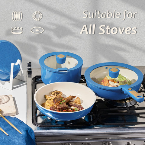 CAROTE oven-safe ceramic cookware for versatile stovetop-to-oven transitions