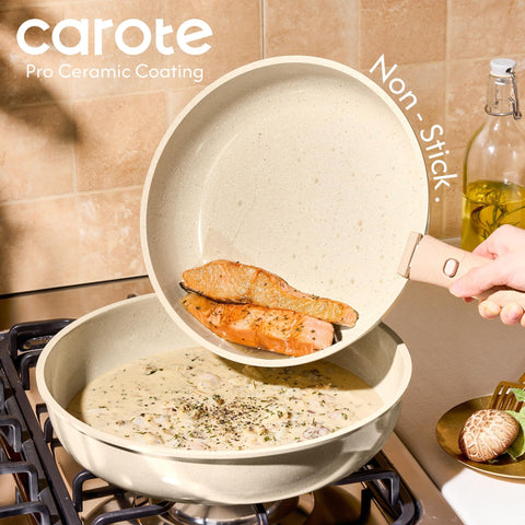 CAROTE oven safe cookware suitable for baking and roasting.