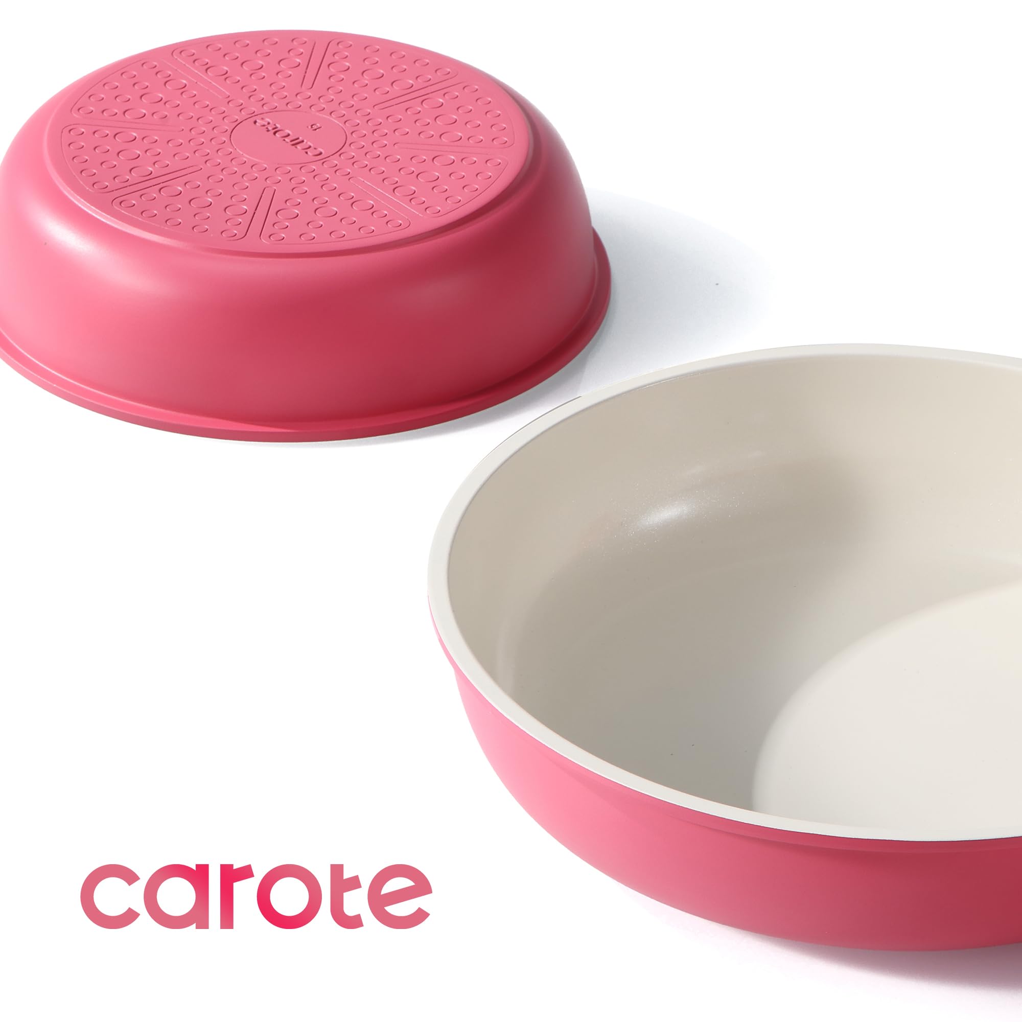 CAROTE oven-safe cookware supports baking and roasting with confidence.