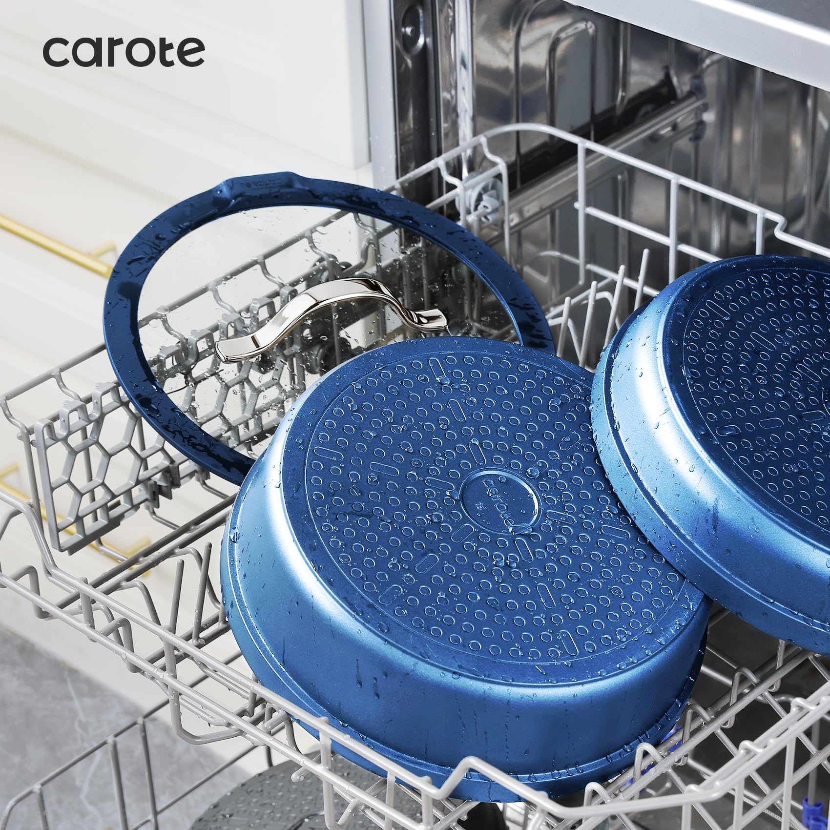 CAROTE pan protectors keep pans safe and stacked neatly