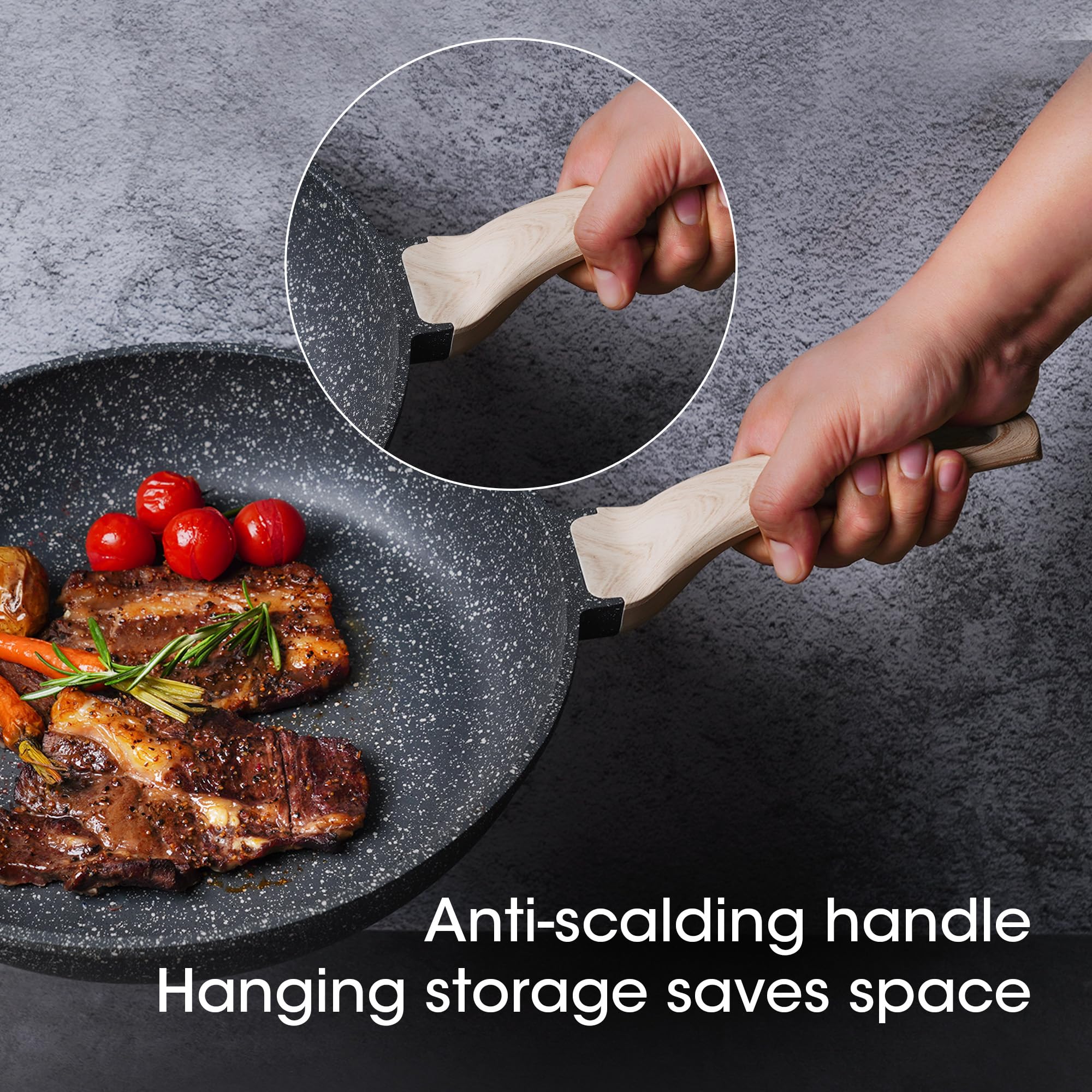 CAROTE PFOA-free labeling emphasizes safer nonstick cooking options