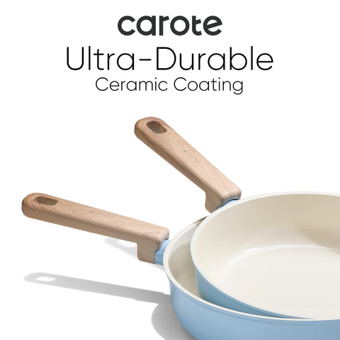 CAROTE pots and pans with lids ready for family meals