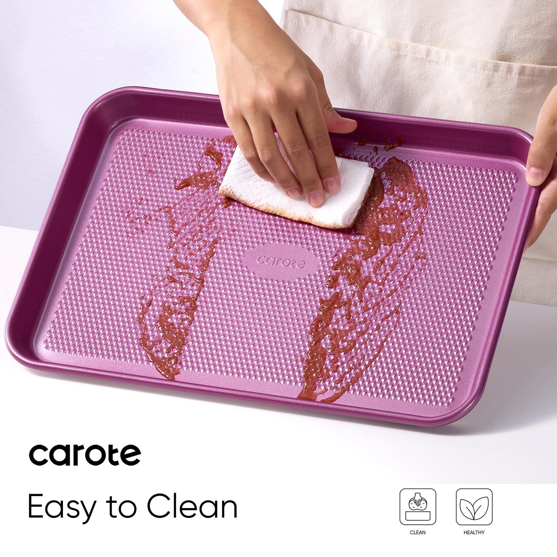 CAROTE 15-inch violet baking pan ideal for sheet-pan dinners