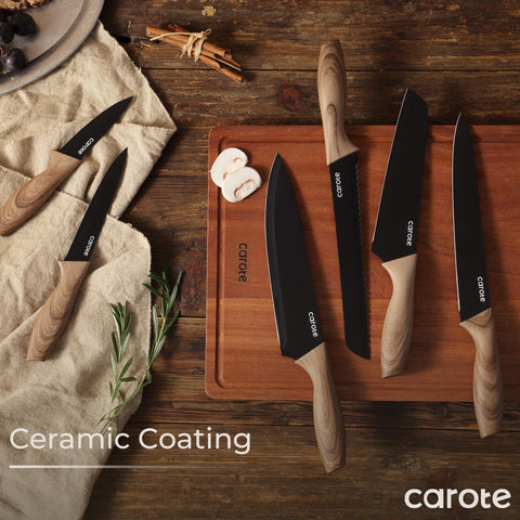 CAROTE rustproof design maintains shine and edge durability over time.