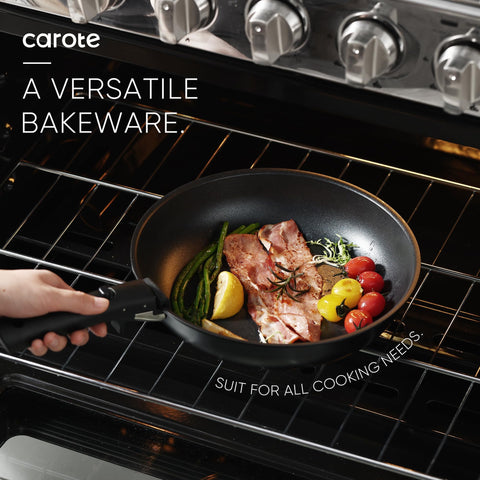 CAROTE safety-locked detachable handle during cooking for added confidence.