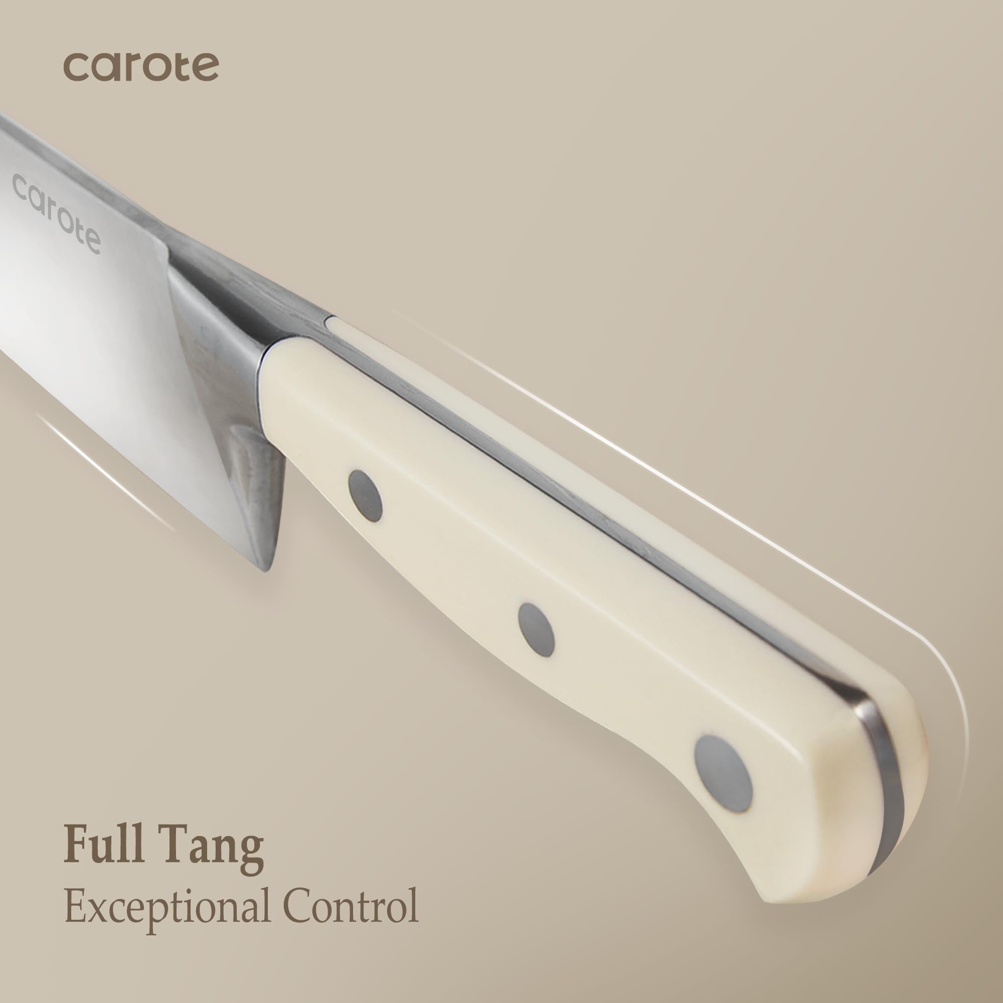 CAROTE 7-inch santoku knife showcasing versatile all-purpose performance