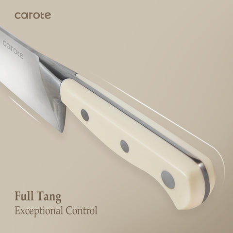 CAROTE 7-inch santoku knife showcasing versatile all-purpose performance