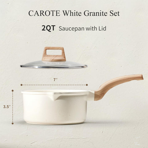 CAROTE sauce pan pour spout design enables precise pouring
