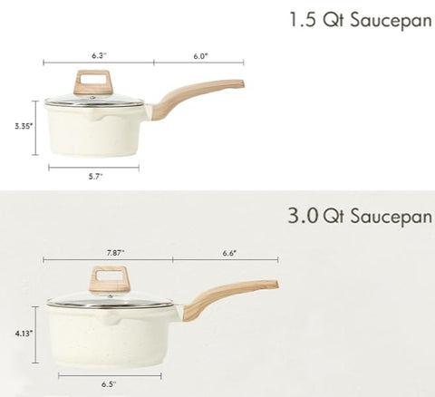 CAROTE nonstick coating close-up shows easy release for cooking with less oil.