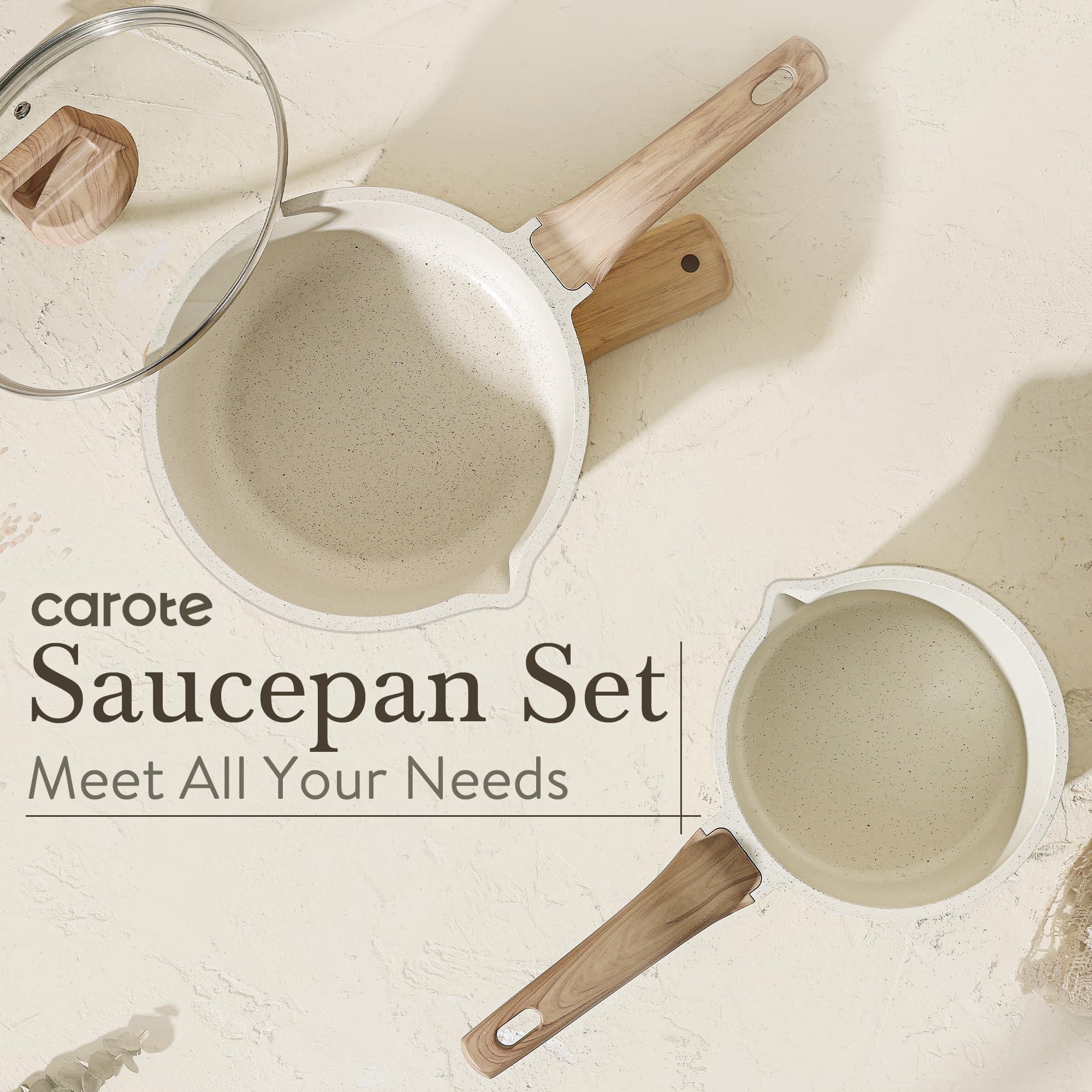 CAROTE 12-month warranty supports confident cooking with this set.
