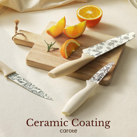 CAROTE silicone ergonomic handle ensuring a secure grip even when wet