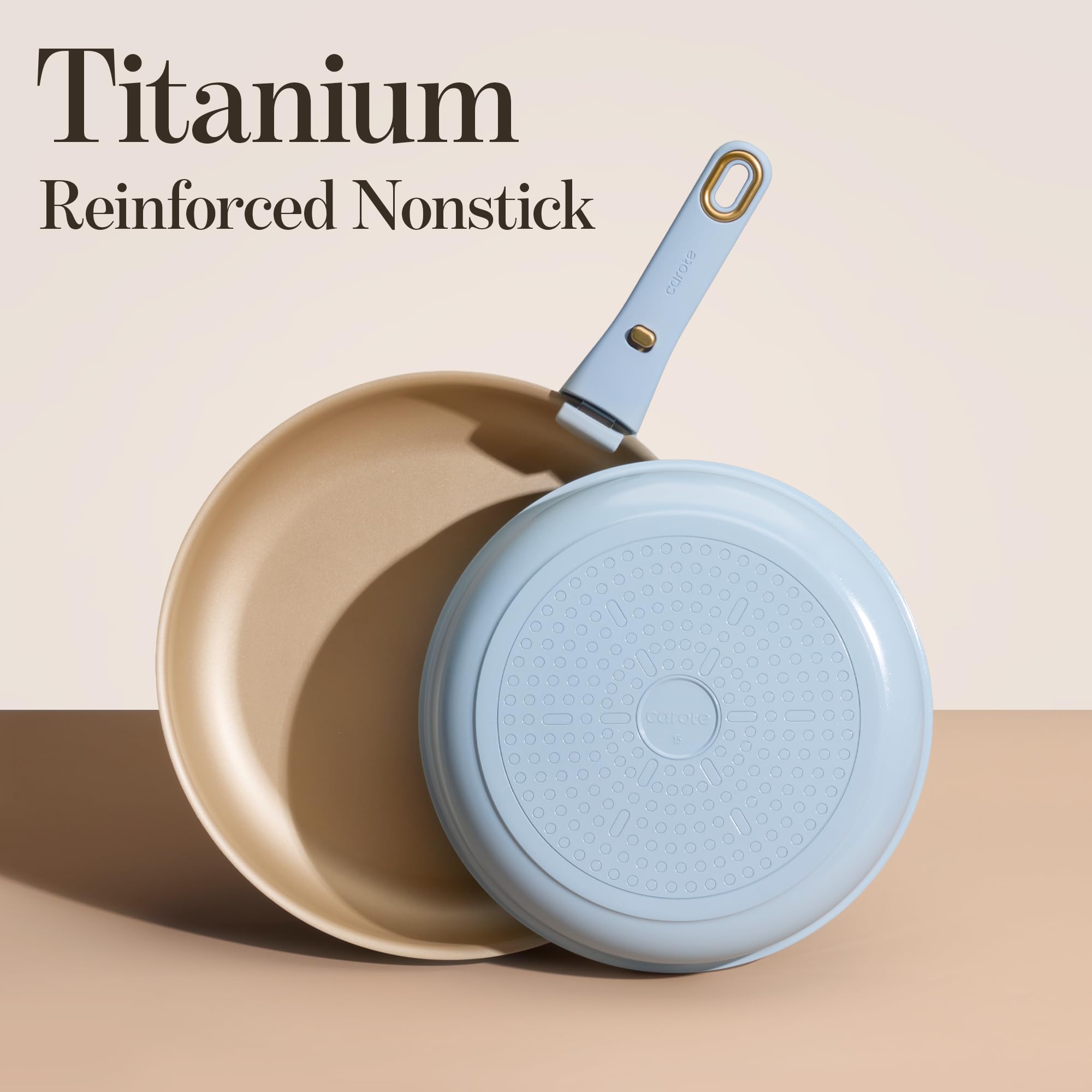 CAROTE silicone lid for 12-inch pan keeps heat in and steam controlled