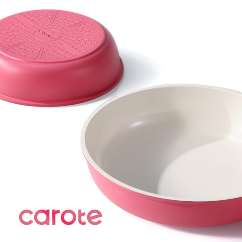 CAROTE silicone spatula with soft grip for gentle stirring and serving