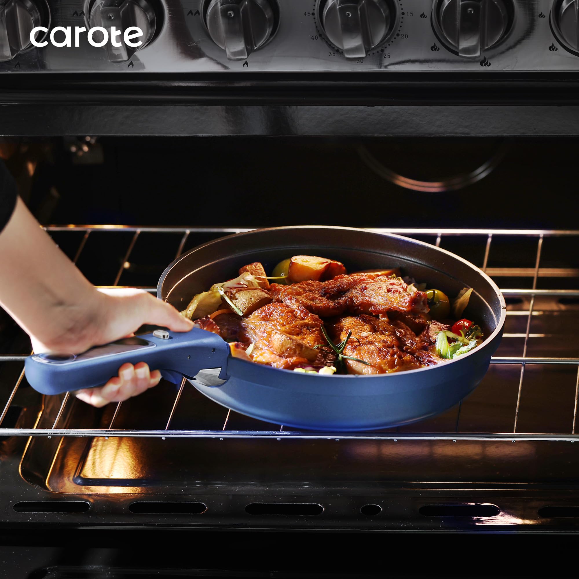 CAROTE spatula included for smooth nonstick flipping