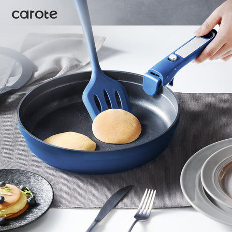 CAROTE stackable pans save space in small kitchens