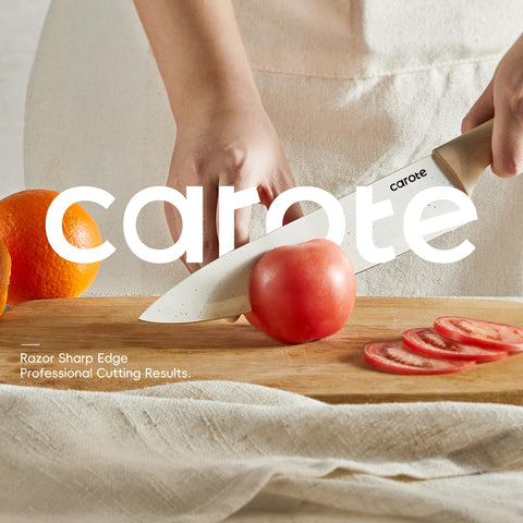 CAROTE stainless steel blades deliver durable performance for everyday kitchen tasks.