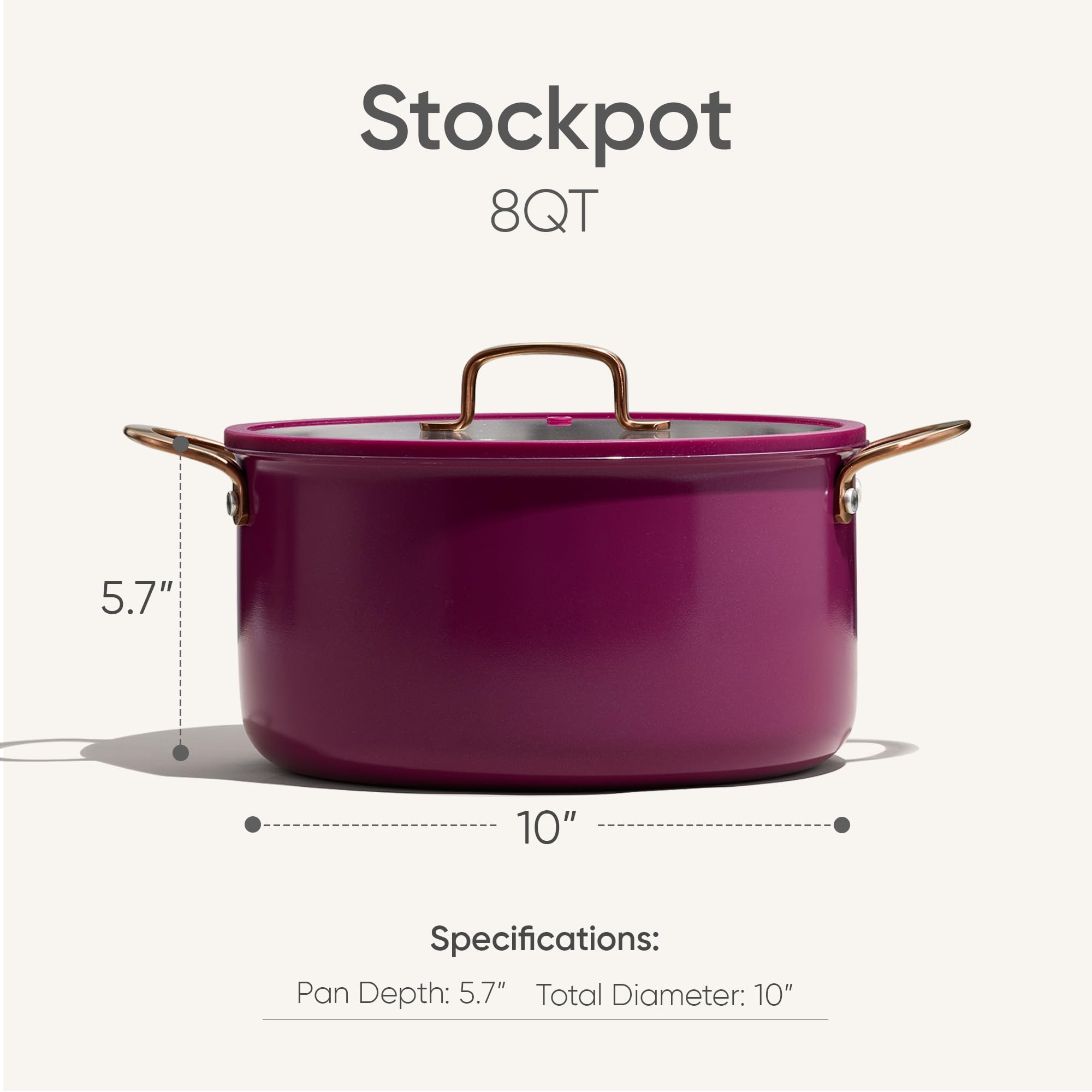 CAROTE stockpot with stay-cool handle for safe lifting during cooking.
