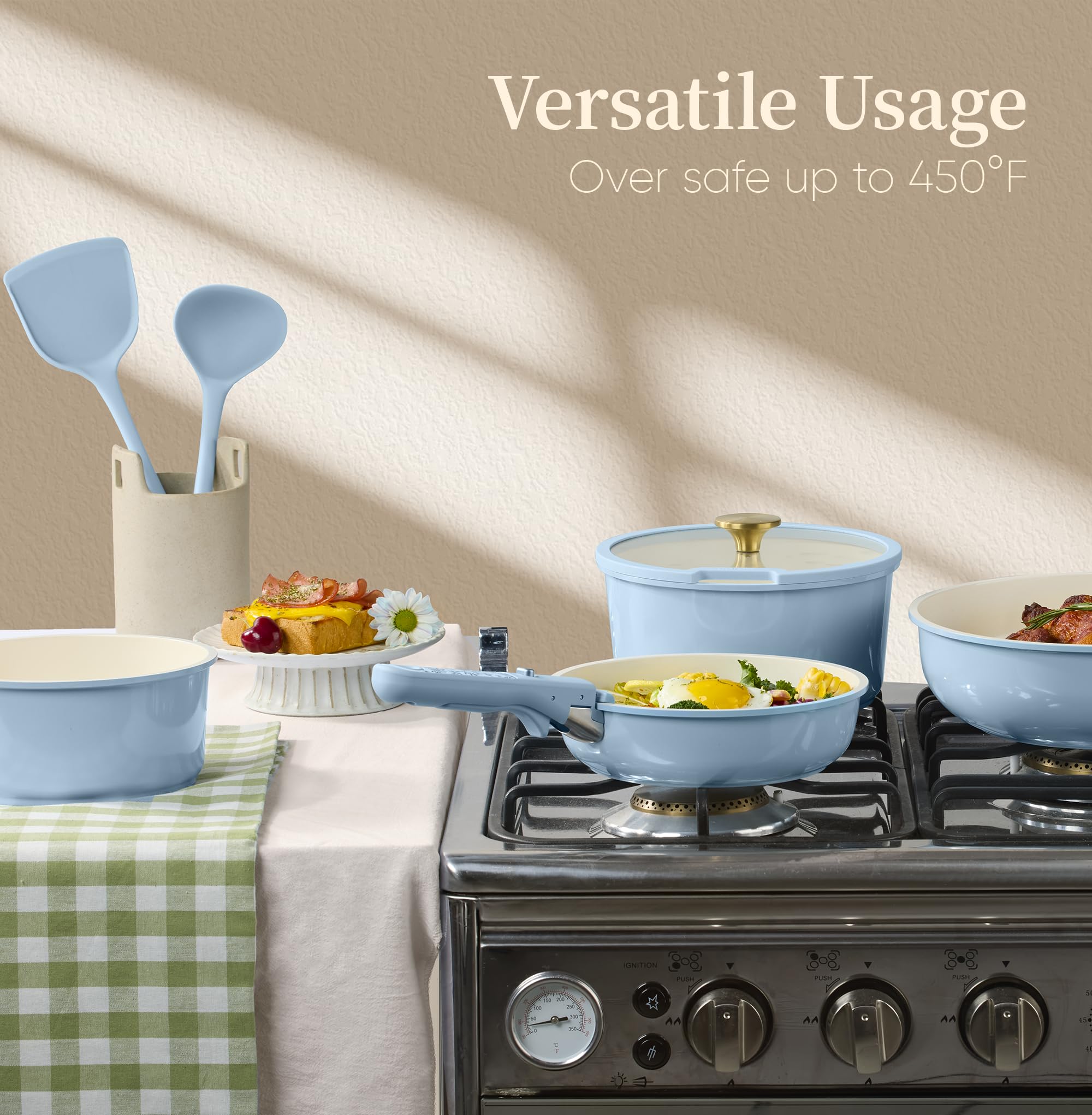 CAROTE sturdy bake-friendly design supports oven roasting and table service.