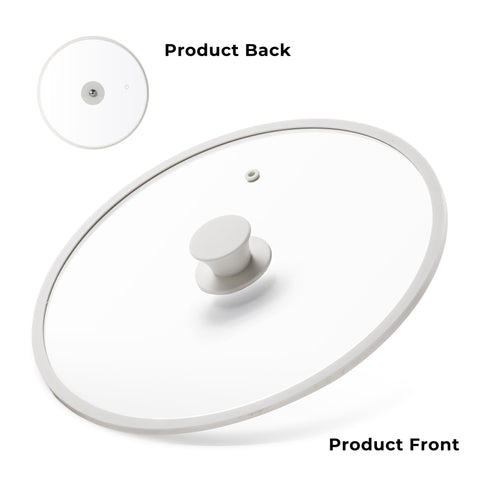 CAROTE tempered glass lid offers clear view while monitoring food