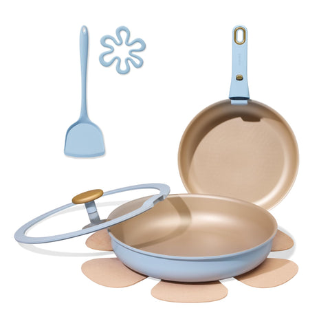 CAROTE titanium reinforced 10-inch nonstick fry pan for easy egg cooking with minimal oil