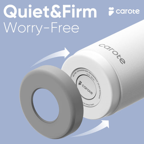 CAROTE upgraded leakproof seal blue bottle for mess-free travel.
