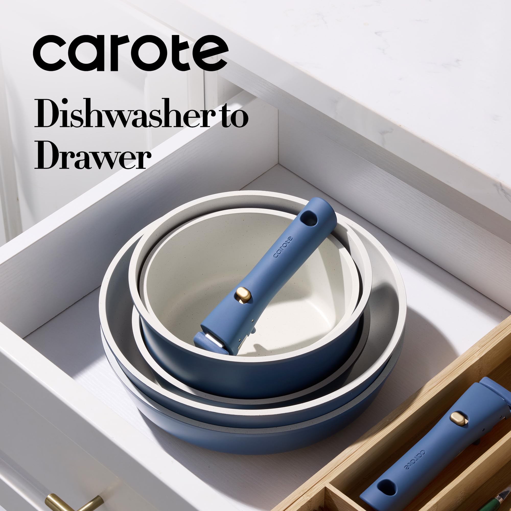 CAROTE utensils and protectors included for organized storage.