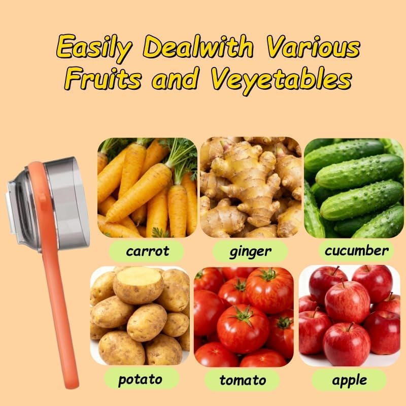 Carrie Rowe kitchen peeler orange is easy to clean after use