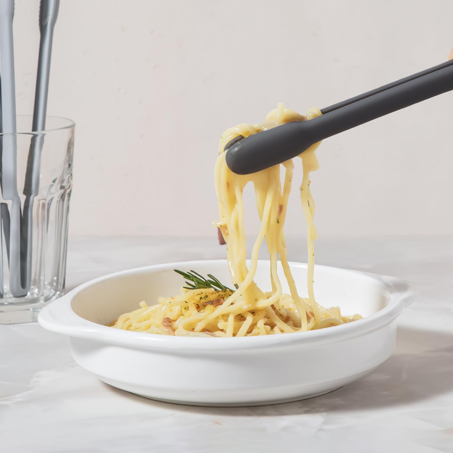 Carrotez 9.25-inch tongs ideal for safe reach and precise plating