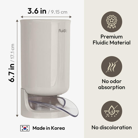 Carrotez self-draining holder; beige color fits neutral kitchen design.