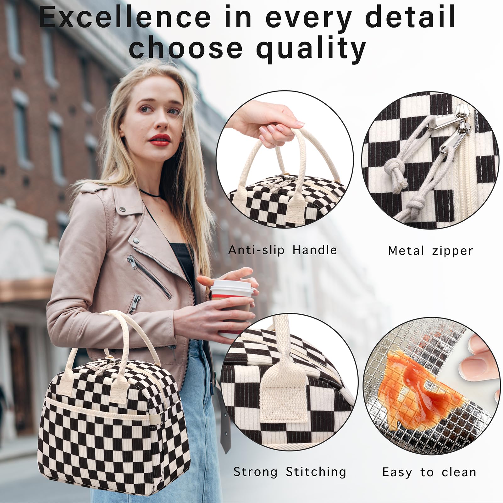 Carry Bloom corduroy outer material is durable and easy to wipe clean