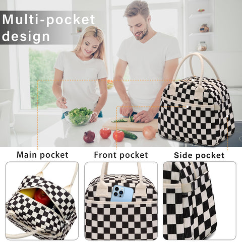 Carry Bloom front-pocket-zipper for quick access to cutlery and snacks