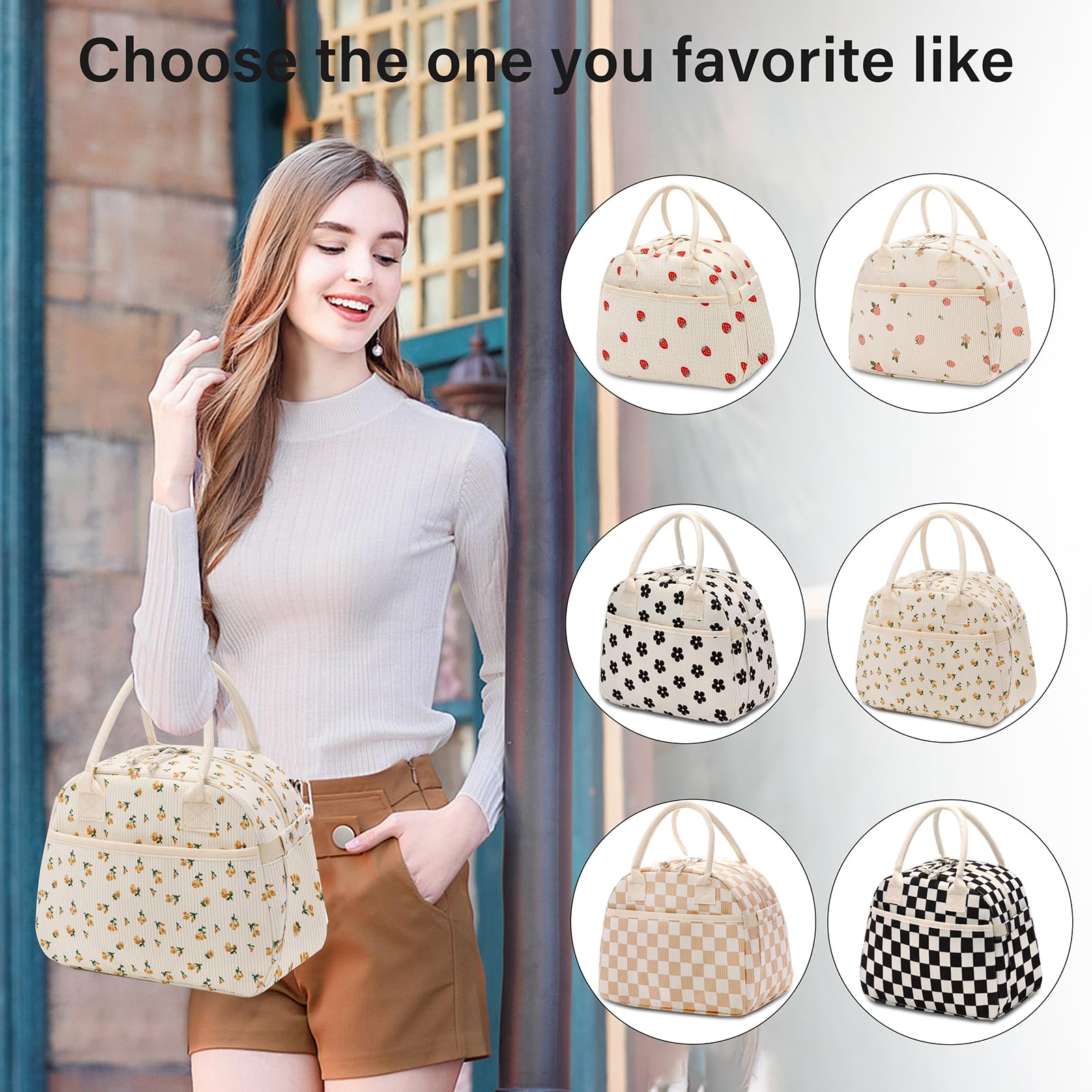 Carry bloom lunch bag is a versatile gift for work, picnics, or travel.