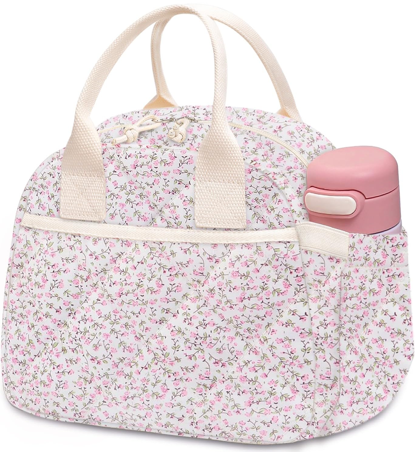 Carry bloom women's lunch box front pocket for cutlery and organization