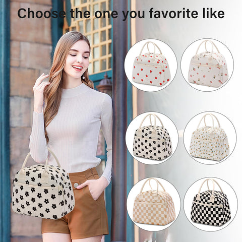 Carry bloom multi-use lunch bag for work, picnics, beach trips.